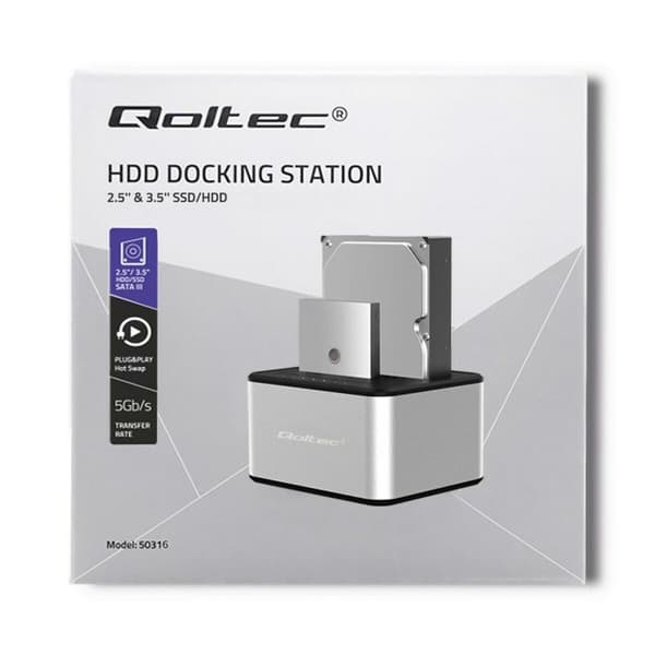 Opladningsbase Qoltec 50316