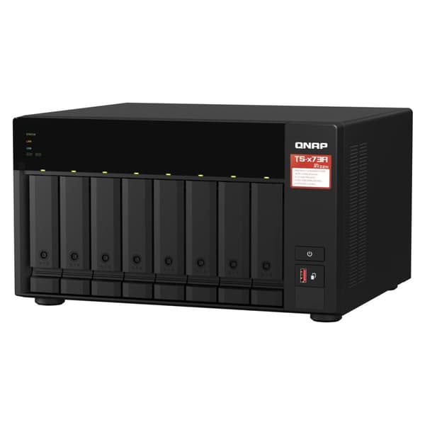 Verkkotallennus Qnap TS-873A-SW5T Musta