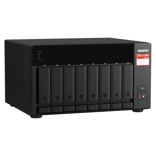 Verkkotallennus Qnap TS-873A-SW5T Musta