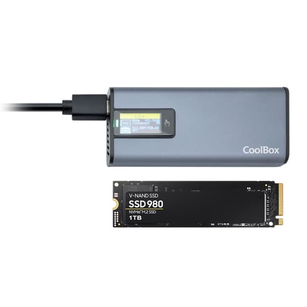 Kovalevysuoja CoolBox COO-MCM-M2F Harmaa Hopeinen 2,5"