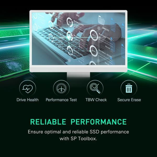 Intern SSD - Silicon Power - UD90 2230 1To - NVMe PCIe Gen4x4 M.2 Läsning Skrivning 5000 3200 Mo/s