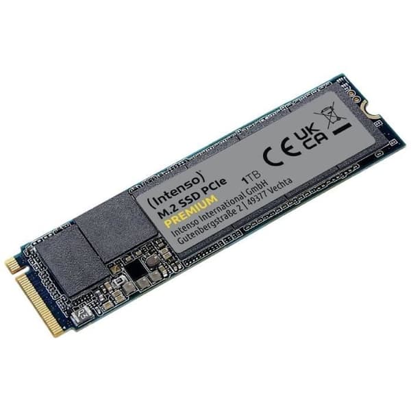 Intern SSD M.2 - Intenso - 2 To - PCIe NVMe - Läst hastighet 2100 Mo/s - Skriva hastighet 1700 Mo/s