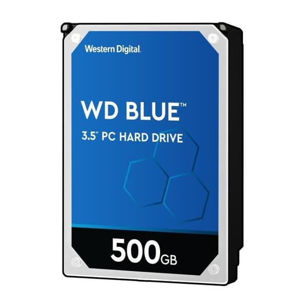 WD Blue™ - Intern hårddisk - 500GB - 7200 rpm - 3,5" (WD5000AZLX)