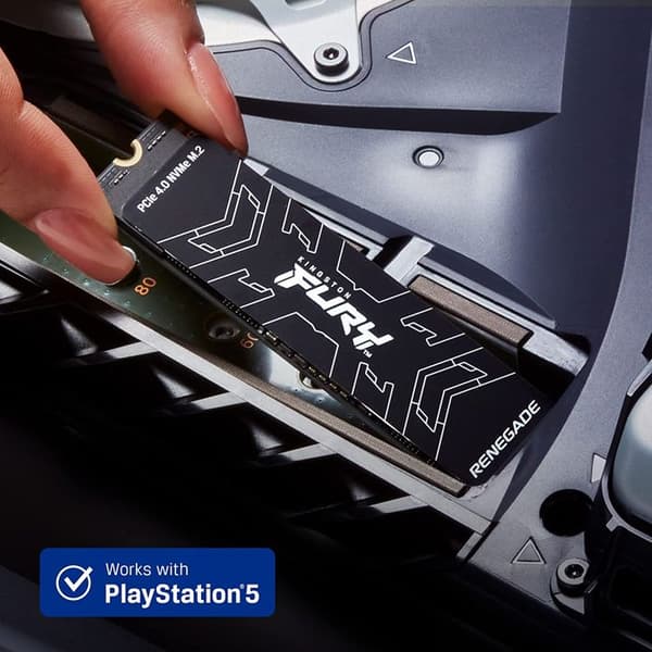 SSD - Kingston FURY - Renegade 2000G - PCIe 4.0 - M.2 2280 - Aluminium-grafen kylfläns