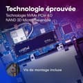 Miniatyrbild 4 av 6: CRUCIAL P3 Plus 4TB PCIe 4.0 NVMe M.2 2280 SSD-hårddisk
