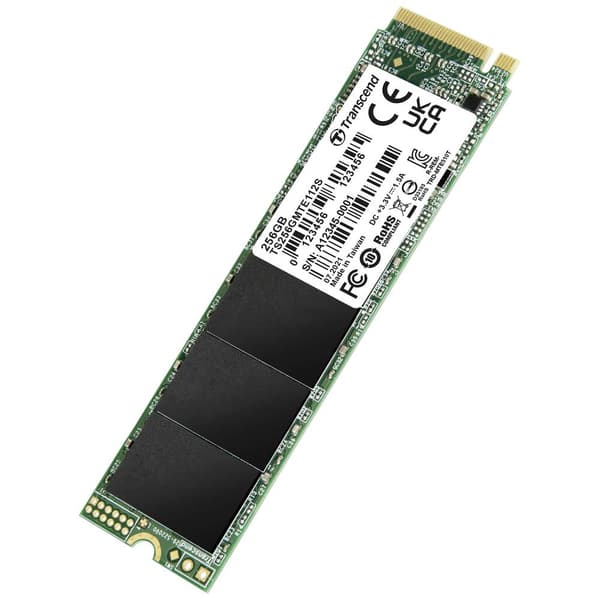 Transcend 112S 256 GB Intern NVMe/PCIe M.2 SSD Pcle NVMe 3,0 x4 Box TS256GMTE112S