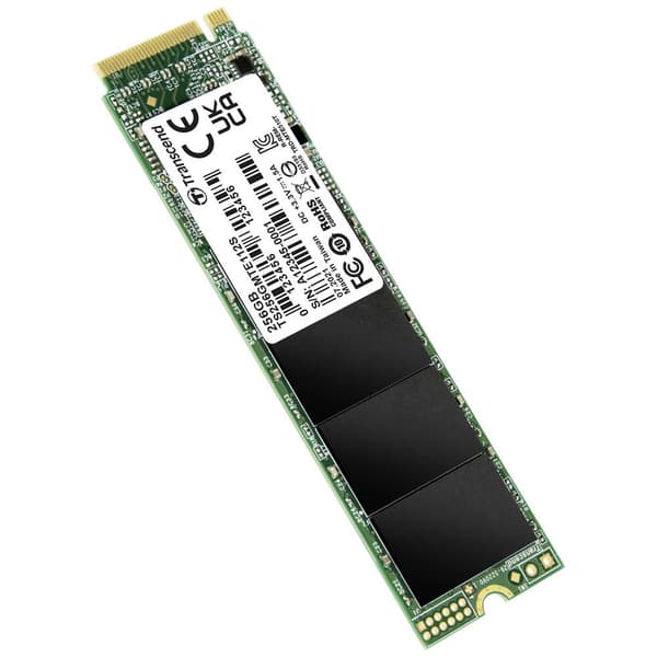 Transcend 112S 256 GB Intern NVMe/PCIe M.2 SSD Pcle NVMe 3,0 x4 Box TS256GMTE112S
