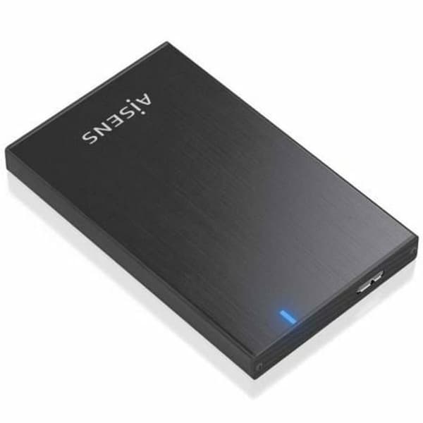 Extern Hårddisk Aisens ASE-2527B Svart
