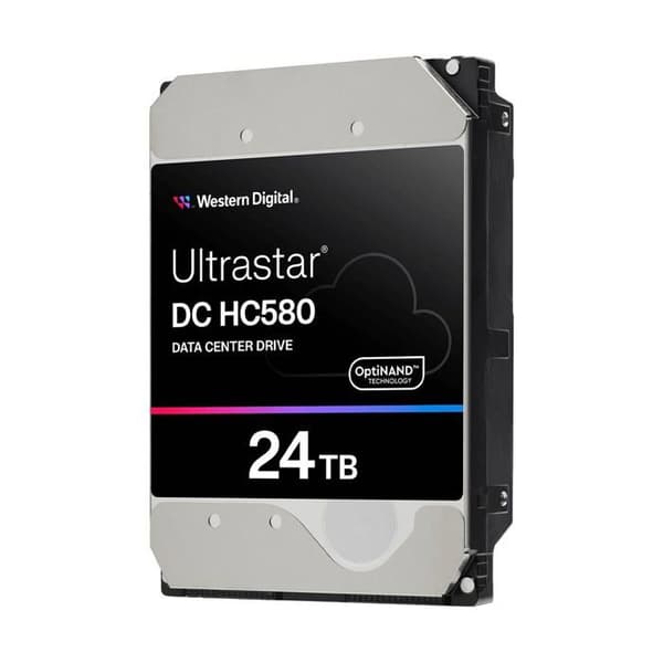 WD Ultrastar DC HC580 WUH722424ALE6L4 - hårddisk - 24 TB - SATA 6Gb/s