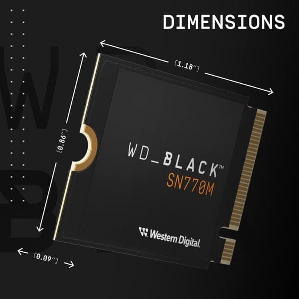 Wdblack ssd hårddisk - WDBDNH0020BBK-WRSN