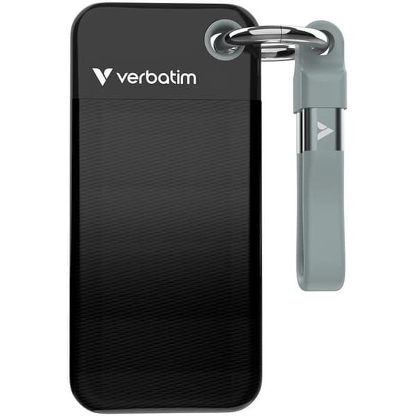 Bärbar SSD - VERBATIM - 2TB - USB 3.2 Gen 2 - Färg Svart Grå - 3 års garanti