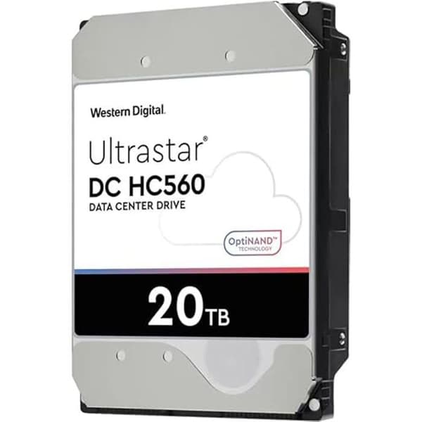 Hårddisk - WESTERN DIGITAL - WD Ultrastar DC HC560 - 20TB - Intern - SAS 12Gb/s - 7200 RPM