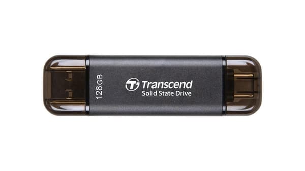 External SSD TRANSCEND ESD310C (128GB, USB-C, USB, 3D NAND, TS128GESD310C)