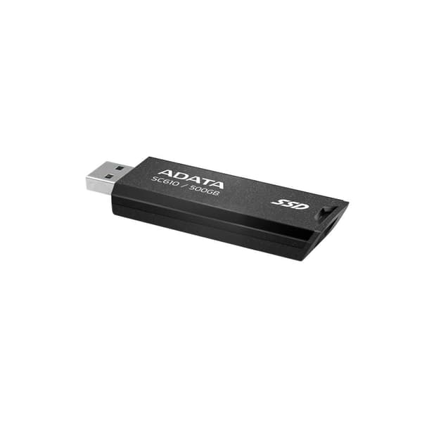 External SSD ADATA SC610 (500GB, USB 3.2, Write speed 500 MBytes/sec, Read speed 550 MBytes/sec, SC610-500G-CBK/RD)