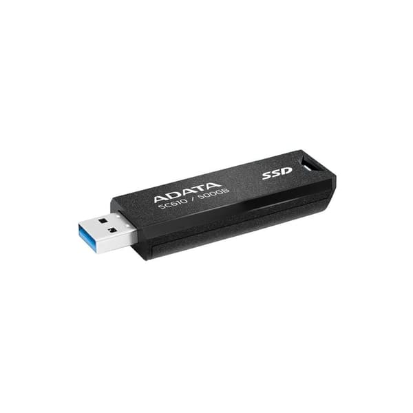 External SSD ADATA SC610 (500GB, USB 3.2, Write speed 500 MBytes/sec, Read speed 550 MBytes/sec, SC610-500G-CBK/RD)