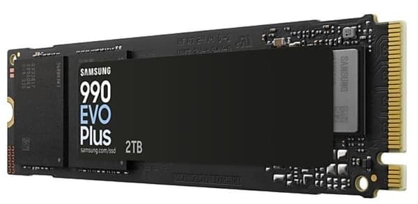 SSD SAMSUNG 990 EVO Plus (2TB, M.2, PCIe Gen5, NVMe, TLC, Write speed 6300 MBytes/sec, Read speed 7250 MBytes/sec, 2.38mm)