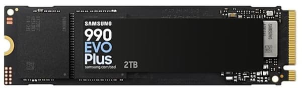SSD SAMSUNG 990 EVO Plus (2TB, M.2, PCIe Gen5, NVMe, TLC, Write speed 6300 MBytes/sec, Read speed 7250 MBytes/sec, 2.38mm)
