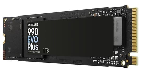 SSD SAMSUNG 990 EVO Plus (1TB, M.2, PCIe Gen5, NVMe, TLC, Write speed 6300 MBytes/sec, Read speed 7150 MBytes/sec, 2.38mm)