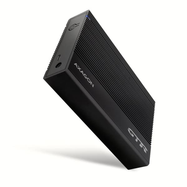 Festplattengehäuse - AXAGON - EE35-GTR - USB-C 3.2 Gen 1 - SATA 6G - 3.5 tum - Svart Svart