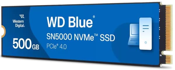 Western Digital Blue SN5000 500 Gt M.2 PCI Express 4.0 NVMe 3D TLC NAND