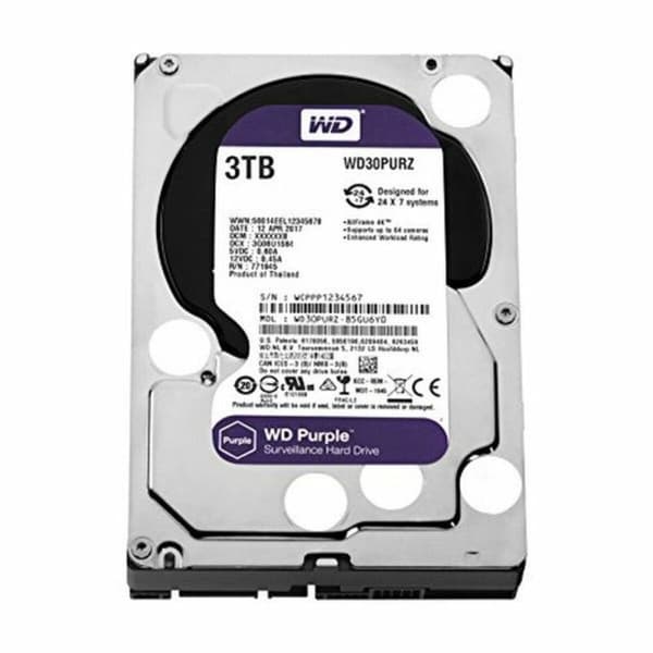 Hårddisk Western Digital SATA PURPLE 3,5" - 1 TB