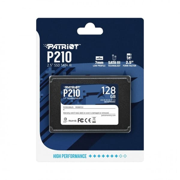 Hårddisk Patriot Memory P210 128 GB SSD