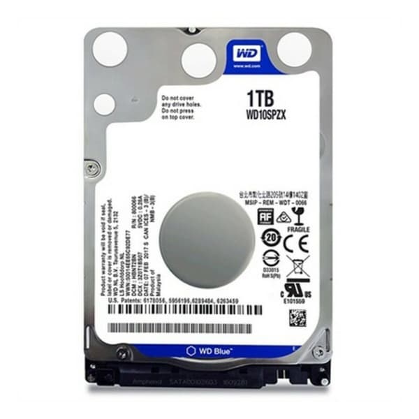 Hårddisk Western Digital WD10SPZX 1 TB 5400 rpm 2,5" 1 TB 1 TB HDD 1 TB SSD 2,5"