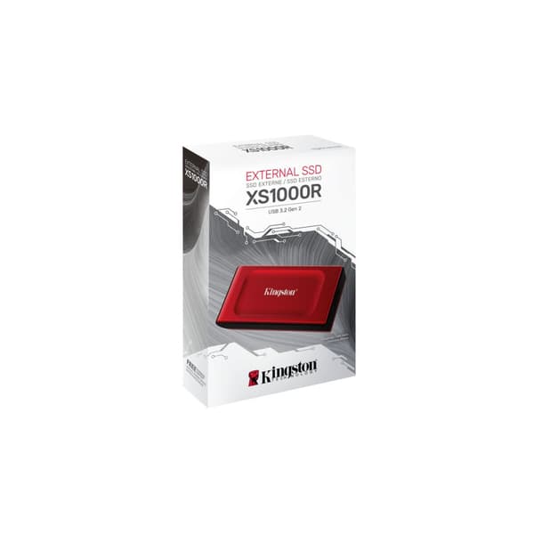 Ekstern Harddisk Kingston SXS1000R/2000G Rød 2 TB