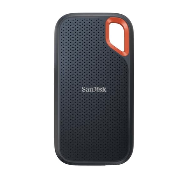 Ekstern ssd, Sandisk av western digital, ekstrem (500gb, usb-c, skrivehastighet 1000 mbyte/sek, lesehastighet 1050 mbyte/sek)
