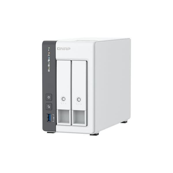 NAS Verkkotallennus Qnap TS-216G Valkoinen Musta ARM Cortex-A55