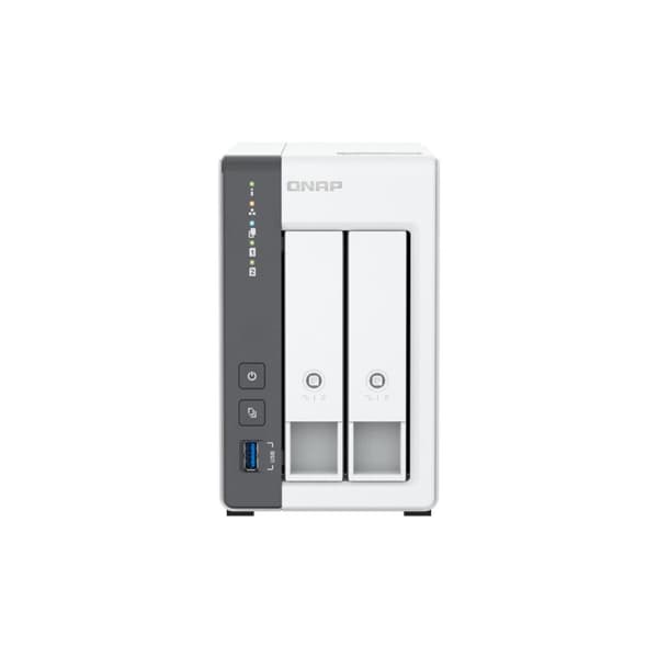 NAS Verkkotallennus Qnap TS-216G Valkoinen Musta ARM Cortex-A55
