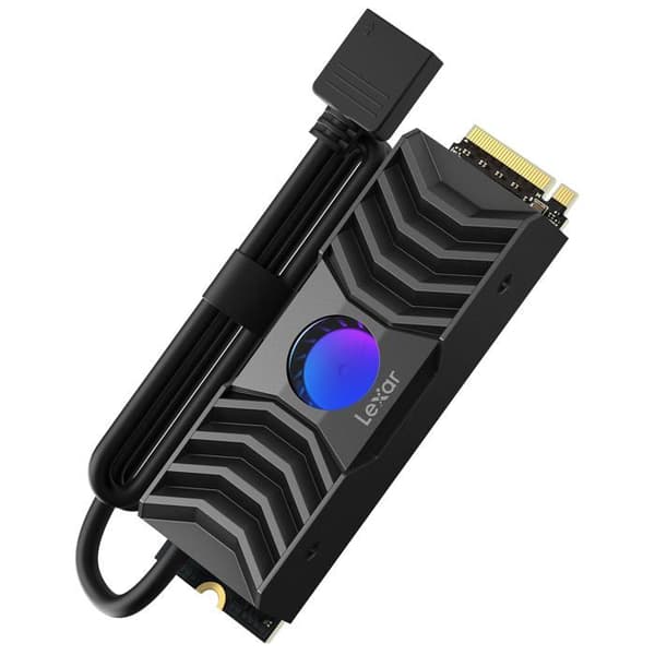 Intern SSD - LEXAR - NM1090 - 1 TB - PCIe Gen5 NVMe - Kylfläns med RGB-belysning
