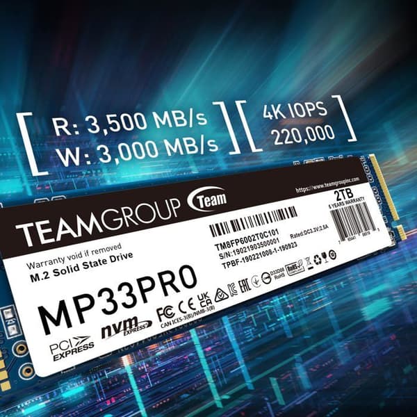 SSD - TEAMGROUP - MP33 Pro - 2000 GB - PCI Express 3.0 - M.2