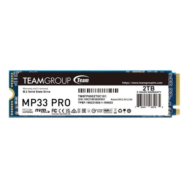SSD - TEAMGROUP - MP33 Pro - 2000 GB - PCI Express 3.0 - M.2