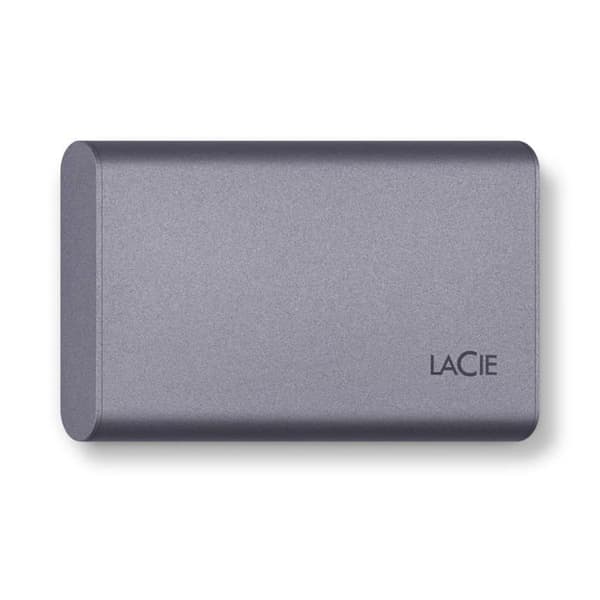 SSD Mobil - LACIE - 500Go - Säker - USB-C - USB 3.0 - Grå