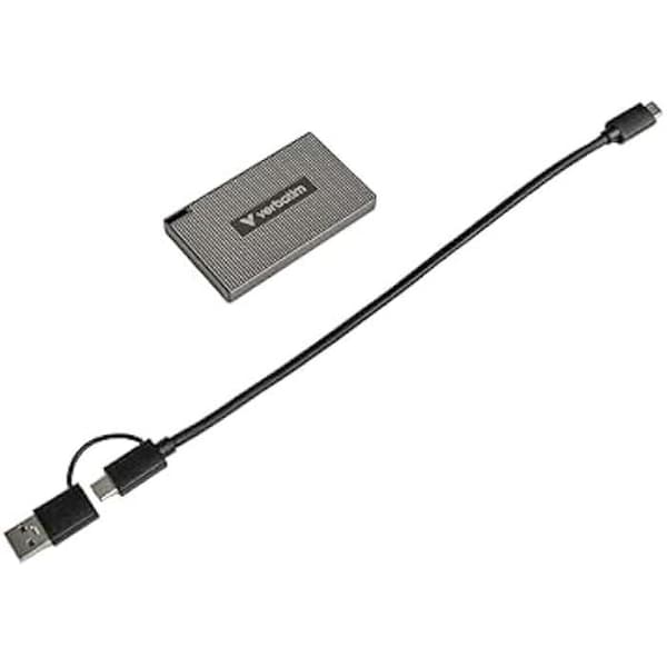 Extern hårddisk - VERBATIM - Mini SSD USB C 512 Go - Hastighet 2000 Mo/s - Kompakt design - USB 3.2 Gen 2x2