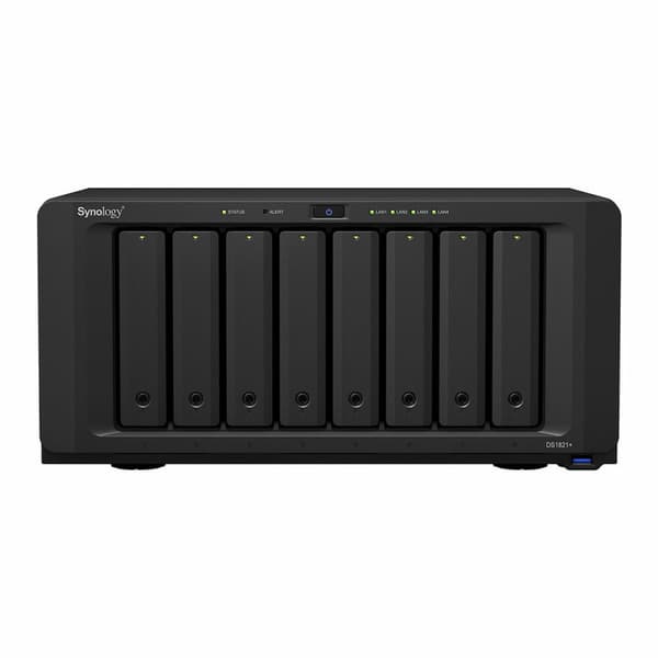 Nätlagringsenhet NAS Synology DS1821+ Svart AMD Ryzen V1500B