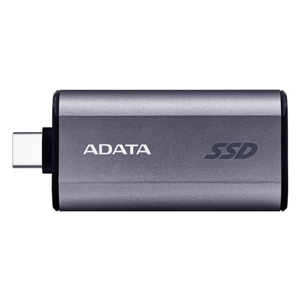 Adata extern ssd-hårddisk - SC750-500G-CCBK - Extern SSD SC750 500GB Plug-Go Silver 1050/1000 ()