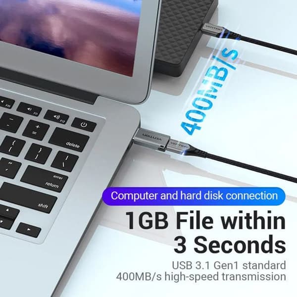 Vention USB 3.0 hane - USB-C hona (CDPH0)