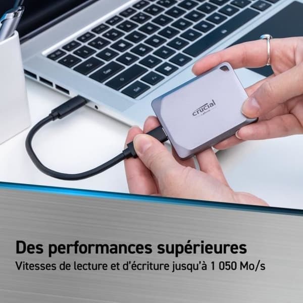 CRUCIAL- Bärbar extern SSD - X9 Pro - 2 TB - USB 3.0 - CT2000X9PROSSD9
