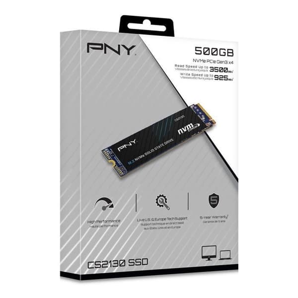 PNY - Intern Solid State Drive - CS2130 - 500 GB - M.2 NVMe (M280CS2130-500-RB)