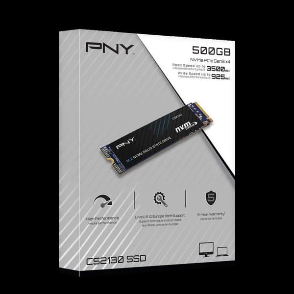 PNY - Intern Solid State Drive - CS2130 - 500 GB - M.2 NVMe (M280CS2130-500-RB)