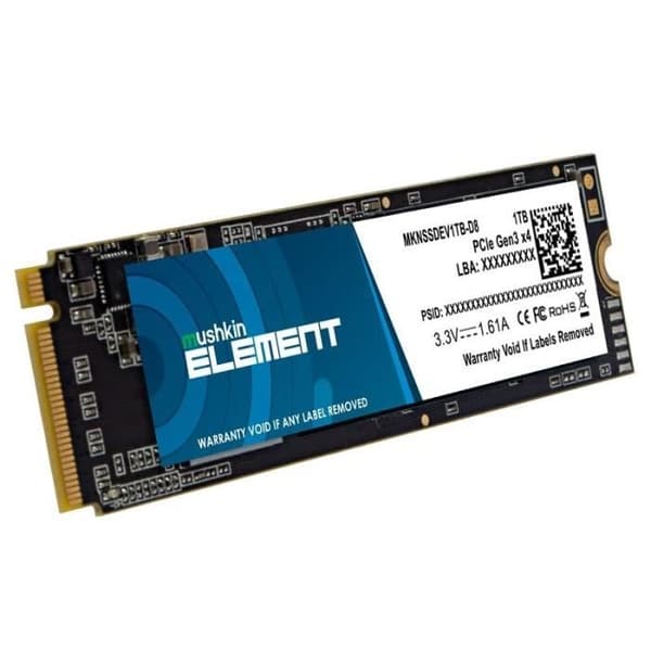 SSD M.2 1TB PCIe Gen3x4 NVMe - MUSHKIN - ELEMENT