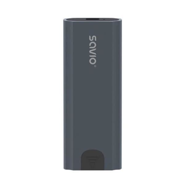 SAVIO Extern M.2 SSD NVMe-hölje, USB-C 3.1, Grå - AK-67 Grå
