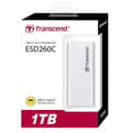 Miniatyrbild 2 av 3: TRANSCEND ESD260C SSD extern hårddisk - 1 TB - USB 3.1 Gen 2 - Silver