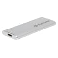 Miniatyrbild 1 av 3: TRANSCEND ESD260C SSD extern hårddisk - 1 TB - USB 3.1 Gen 2 - Silver