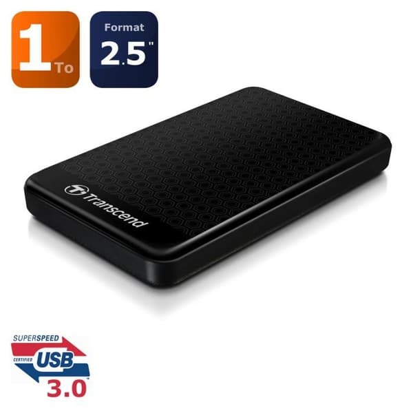 TRANSCEND StoreJet 2,5" A3 HDD Extern hårddisk - 1 TB