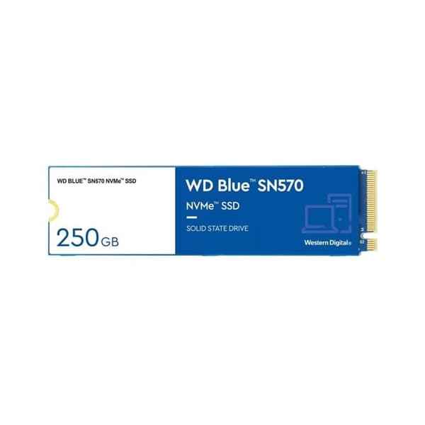 Western Digital WD Blue SN570 250 GB SSD intern hårddisk - SATA-600 - 600 MB/s