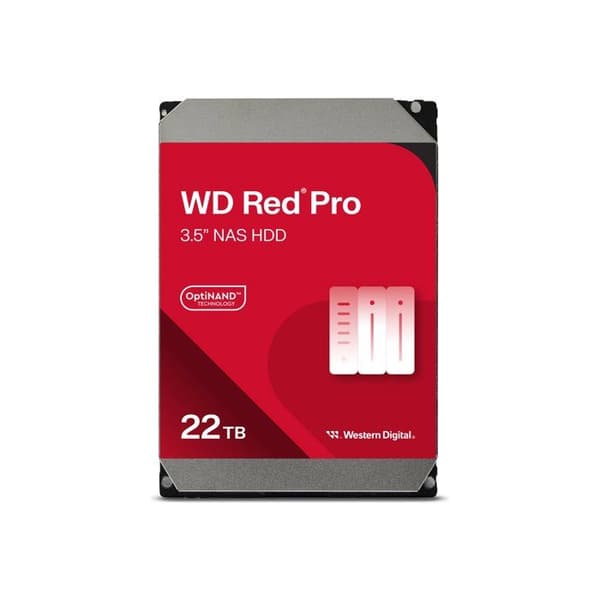 3,5' 22TB hårddisk hårddisk - WESTERN DIGITAL - WD RED PRO