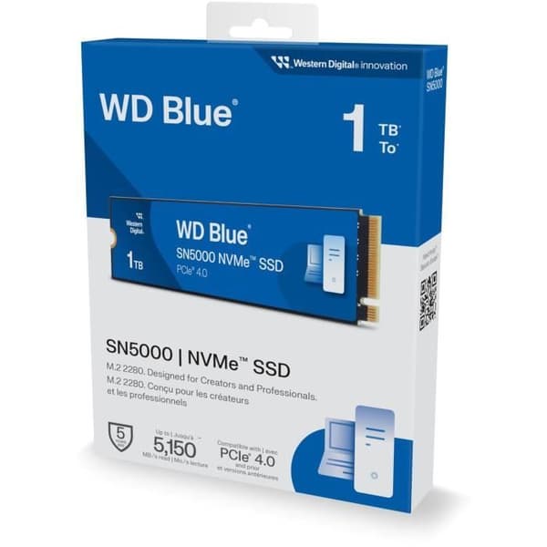 WESTERN DIGITAL - SN5000 - Intern SSD - 1 TB - WDS100T4B0E